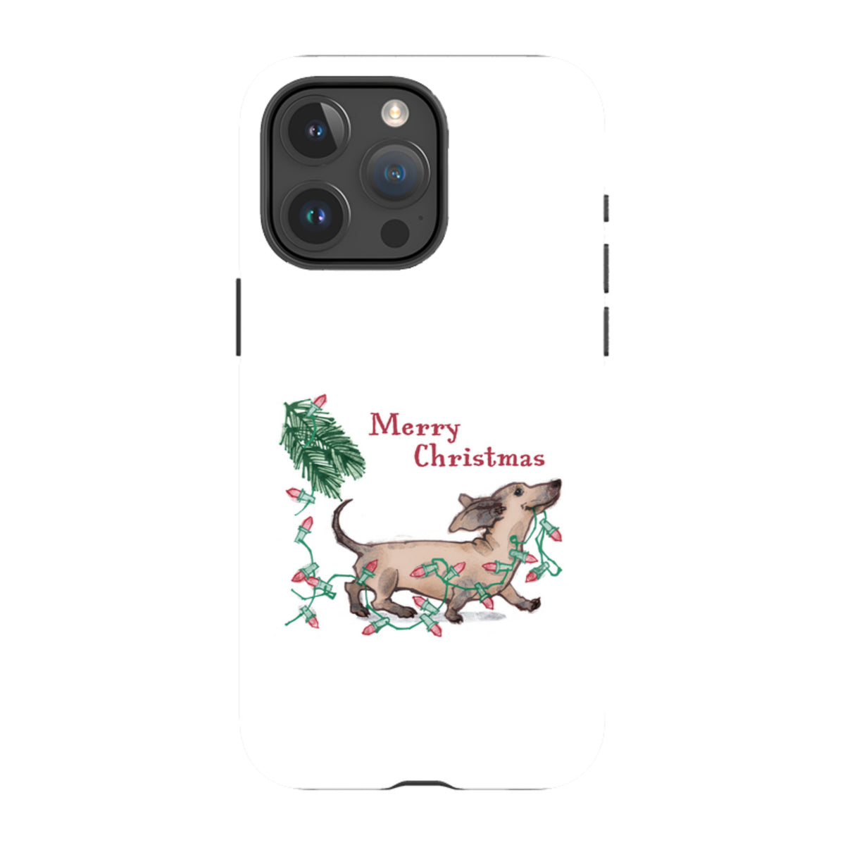 iPhone MagSafe Tough Case -  Christmas Daschund By Liane Payne