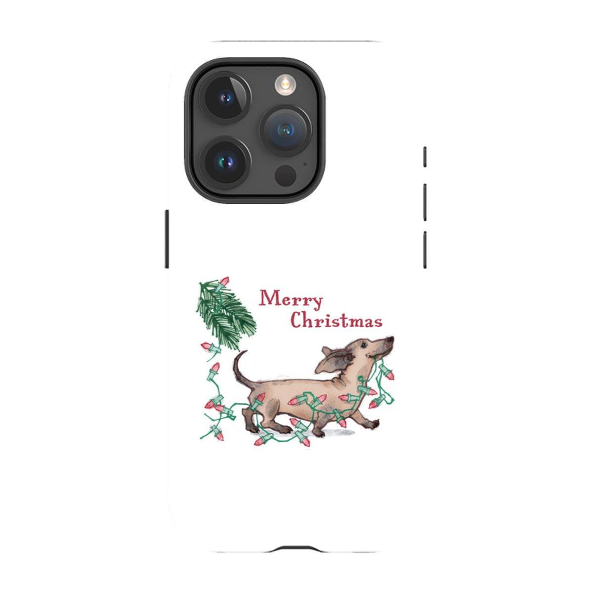 iPhone MagSafe Tough Case -  Christmas Daschund By Liane Payne