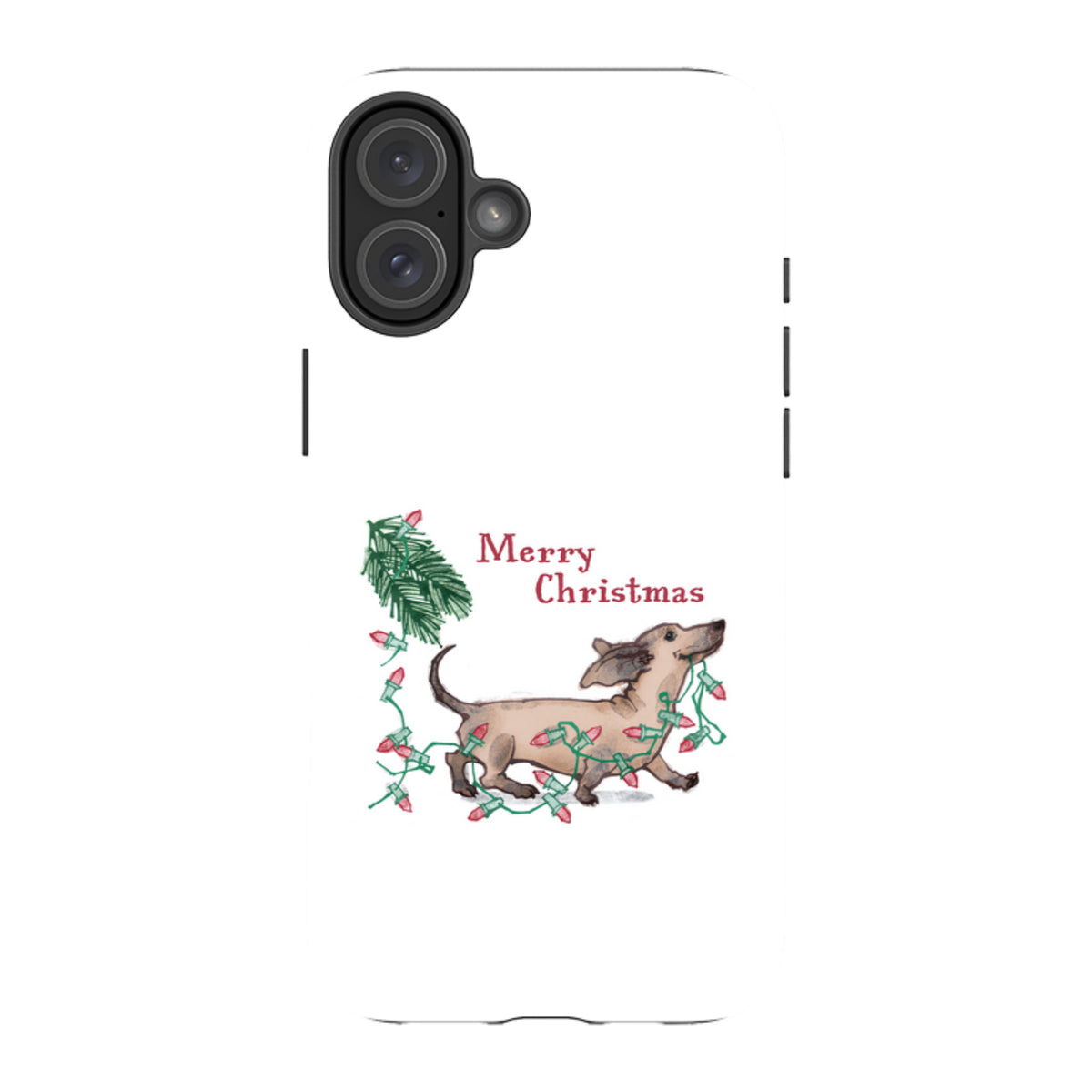 iPhone MagSafe Tough Case -  Christmas Daschund By Liane Payne