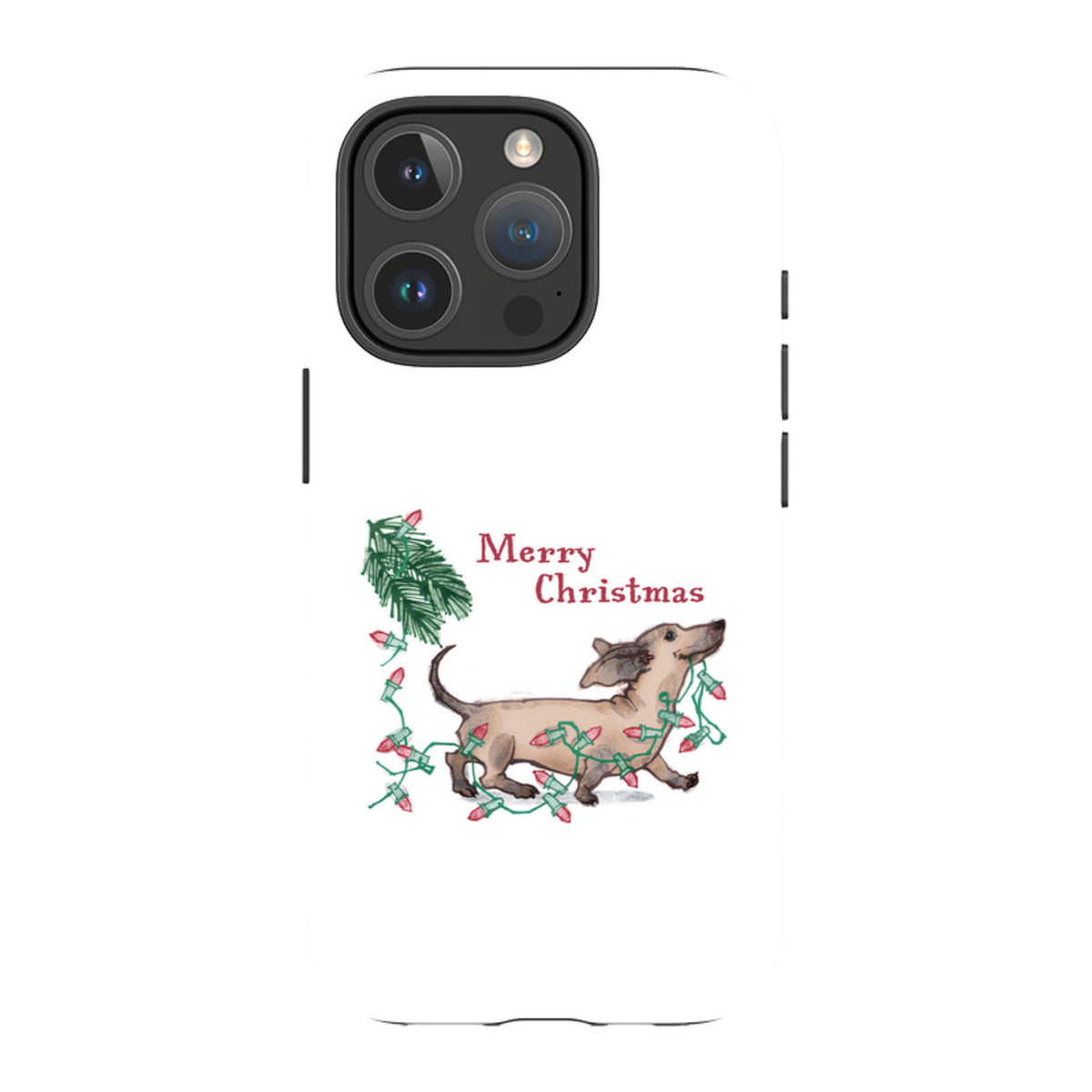 iPhone MagSafe Tough Case -  Christmas Daschund By Liane Payne