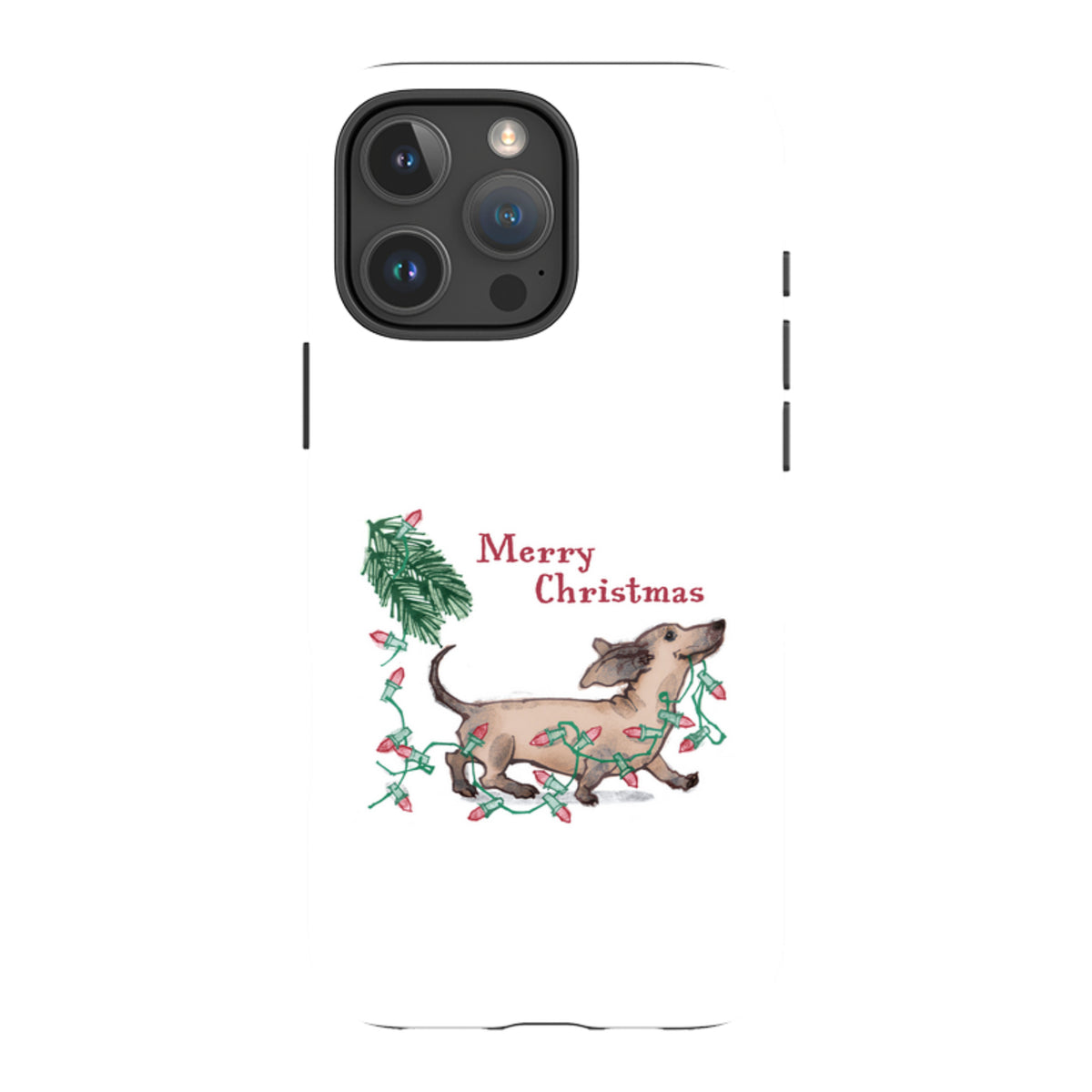 iPhone MagSafe Tough Case -  Christmas Daschund By Liane Payne