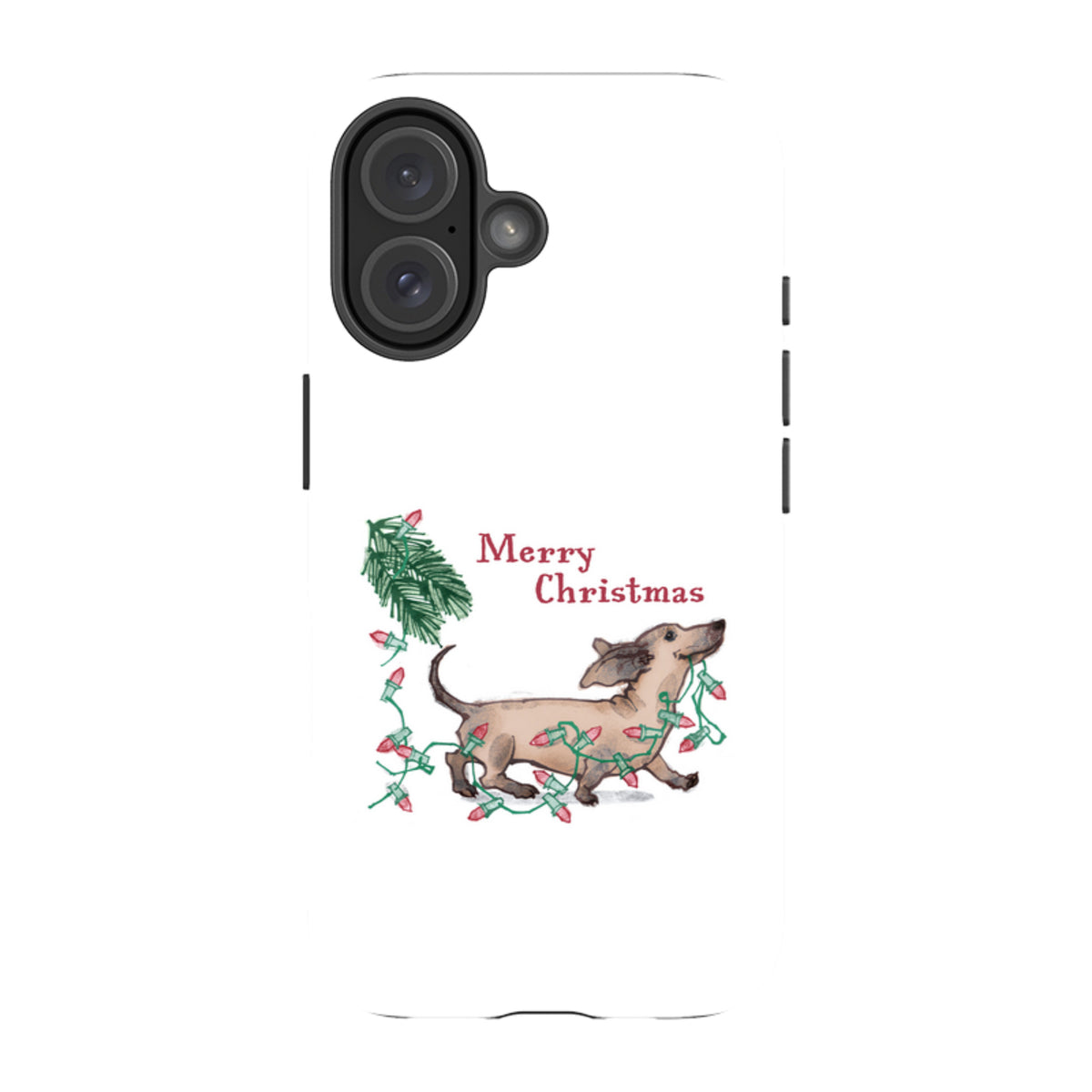 iPhone MagSafe Tough Case -  Christmas Daschund By Liane Payne