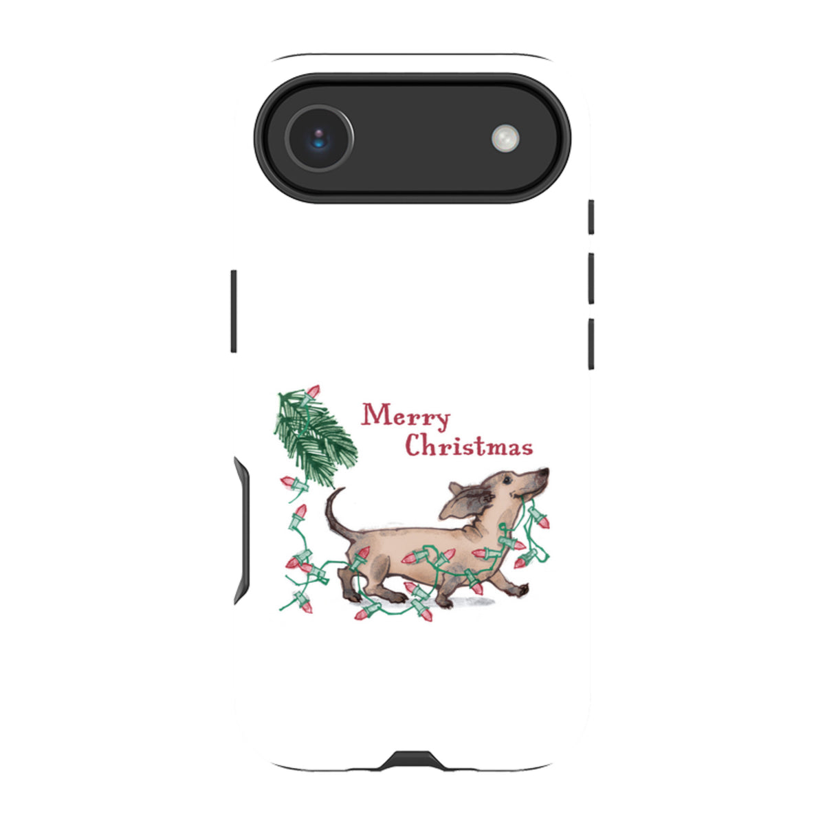 iPhone MagSafe Tough Case -  Christmas Daschund By Liane Payne