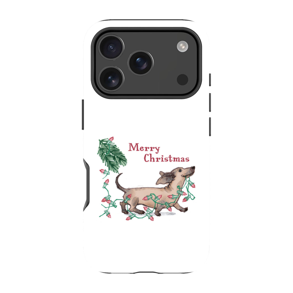 iPhone MagSafe Tough Case -  Christmas Daschund By Liane Payne
