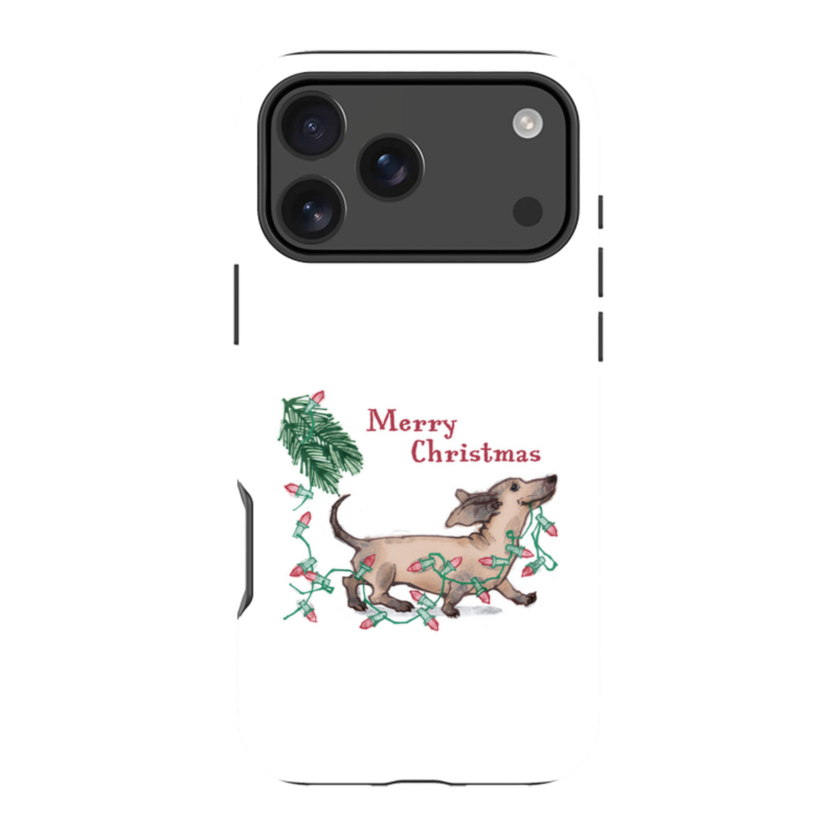 iPhone MagSafe Tough Case -  Christmas Daschund By Liane Payne