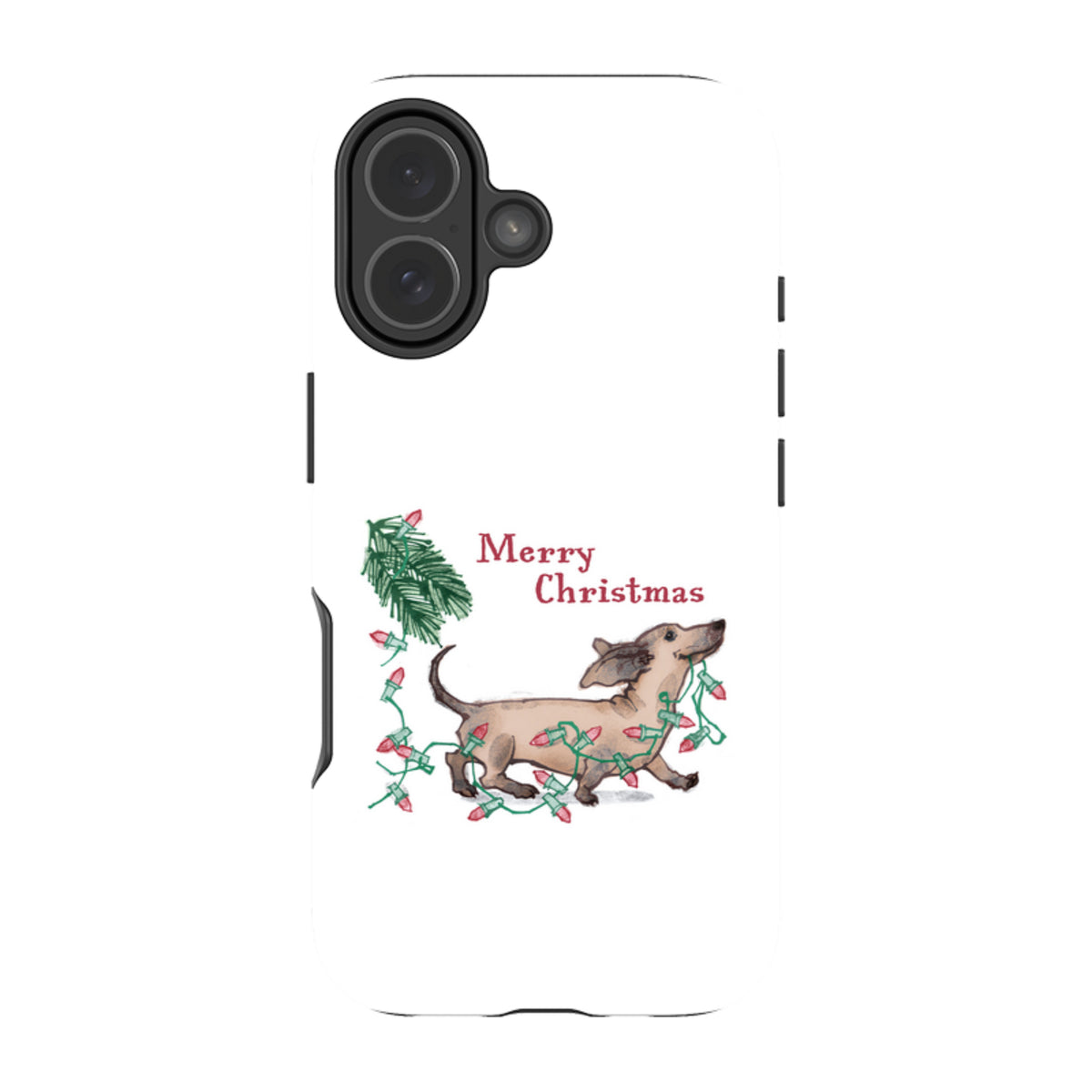 iPhone MagSafe Tough Case -  Christmas Daschund By Liane Payne