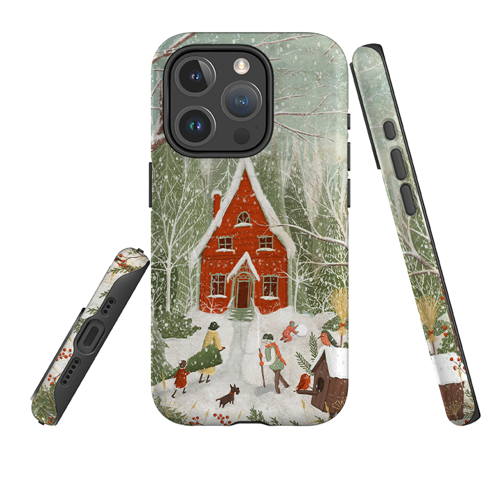iPhone MagSafe Tough Case - Christmas Garden Day By Maja Lindberg