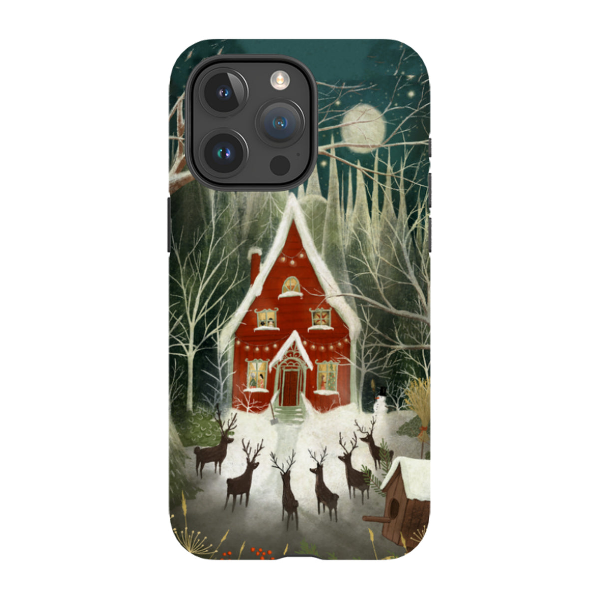 iPhone MagSafe Tough Case - Christmas Garden Night By Maja Lindberg
