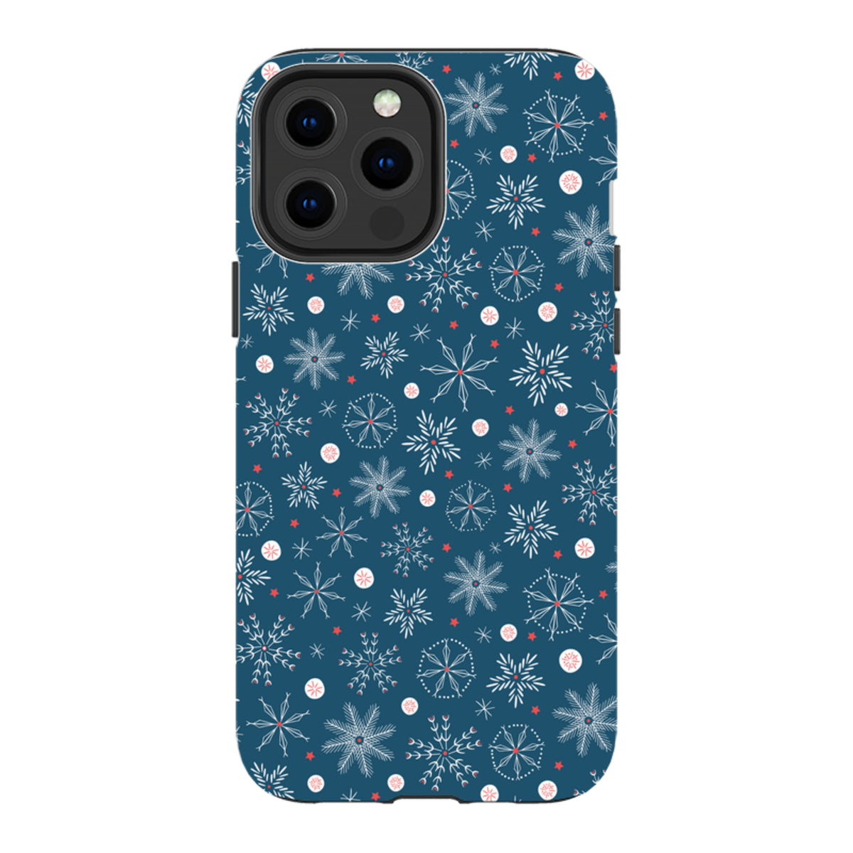iPhone MagSafe Tough Case - Christmas Snowflakes By Ali Brookes