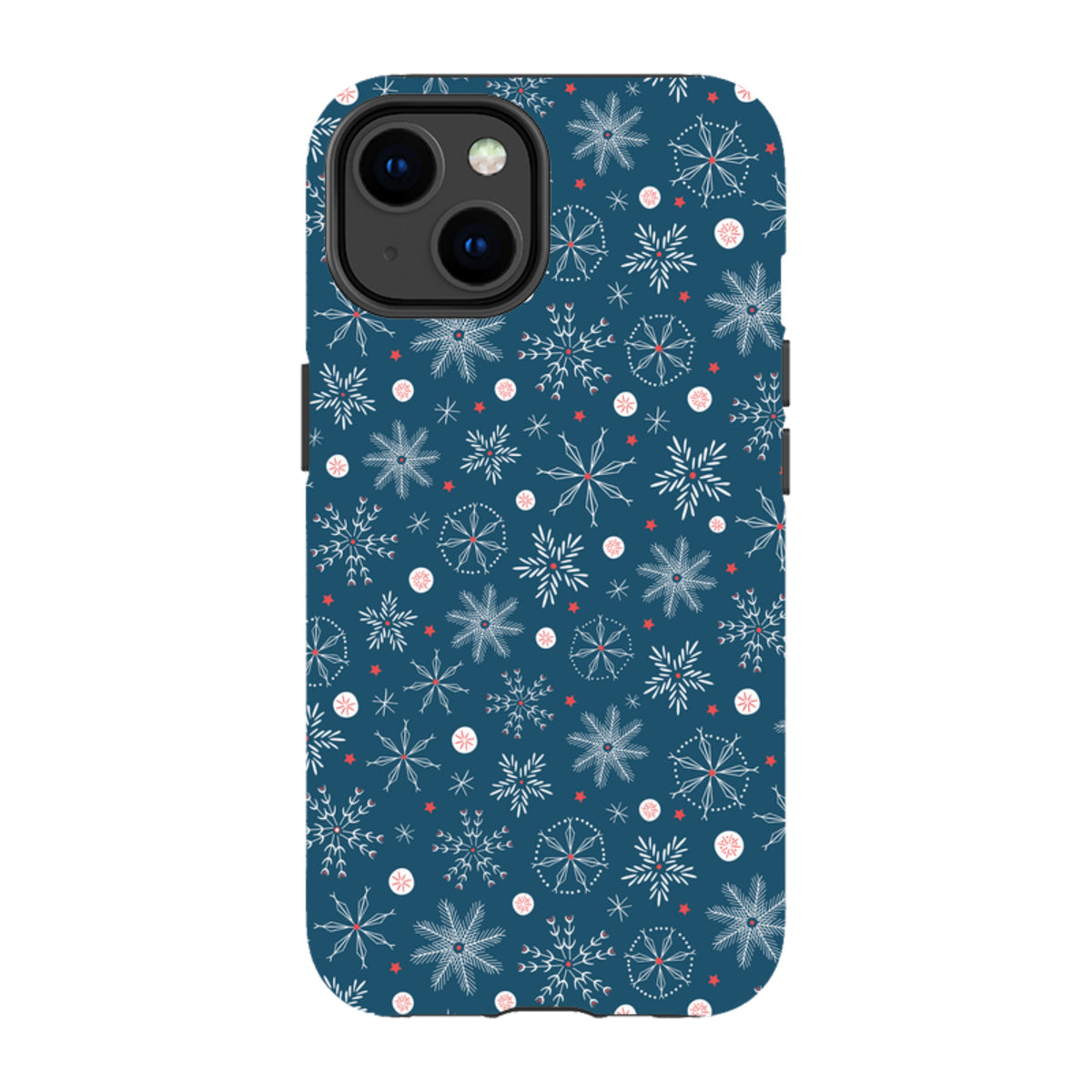 iPhone MagSafe Tough Case - Christmas Snowflakes By Ali Brookes