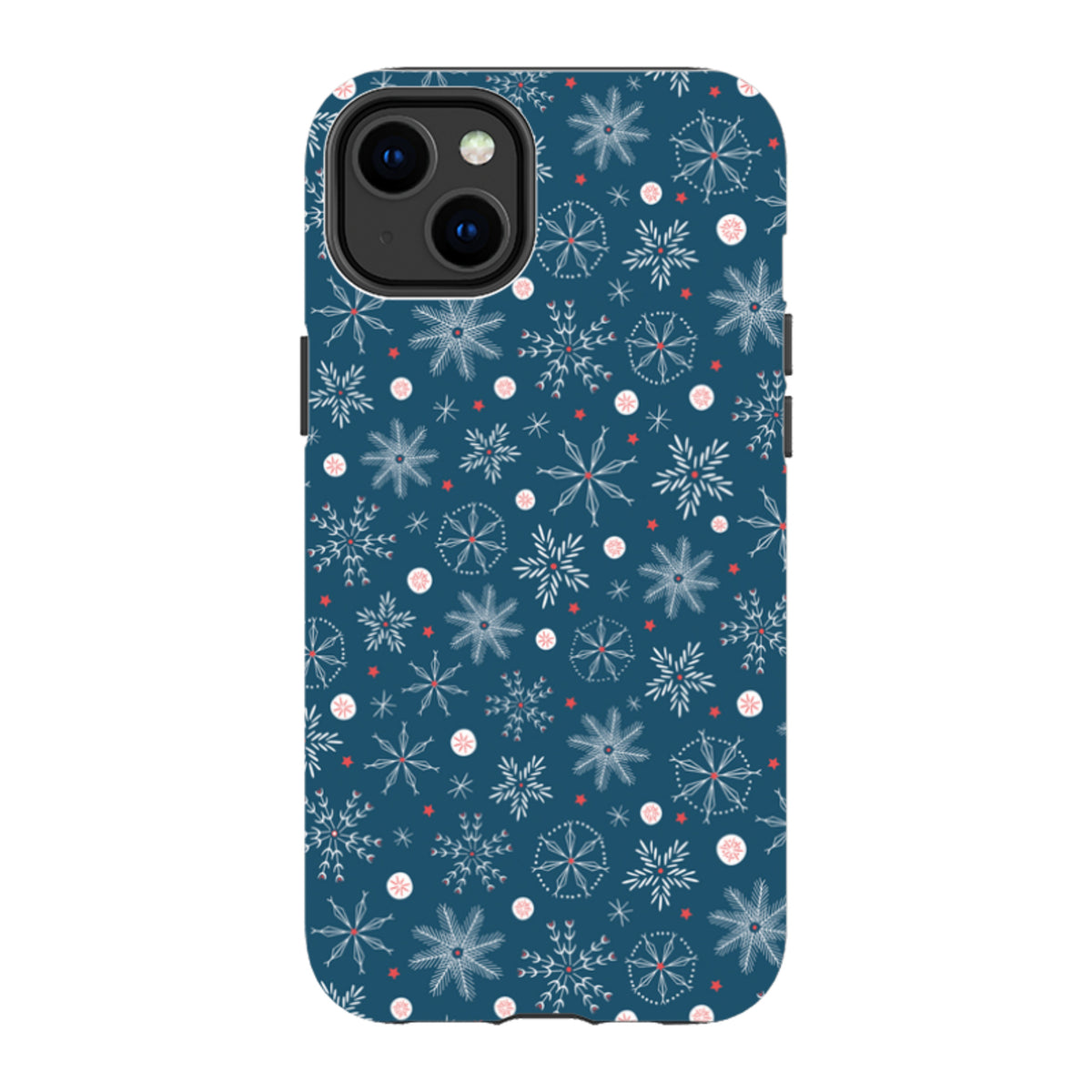 iPhone MagSafe Tough Case - Christmas Snowflakes By Ali Brookes
