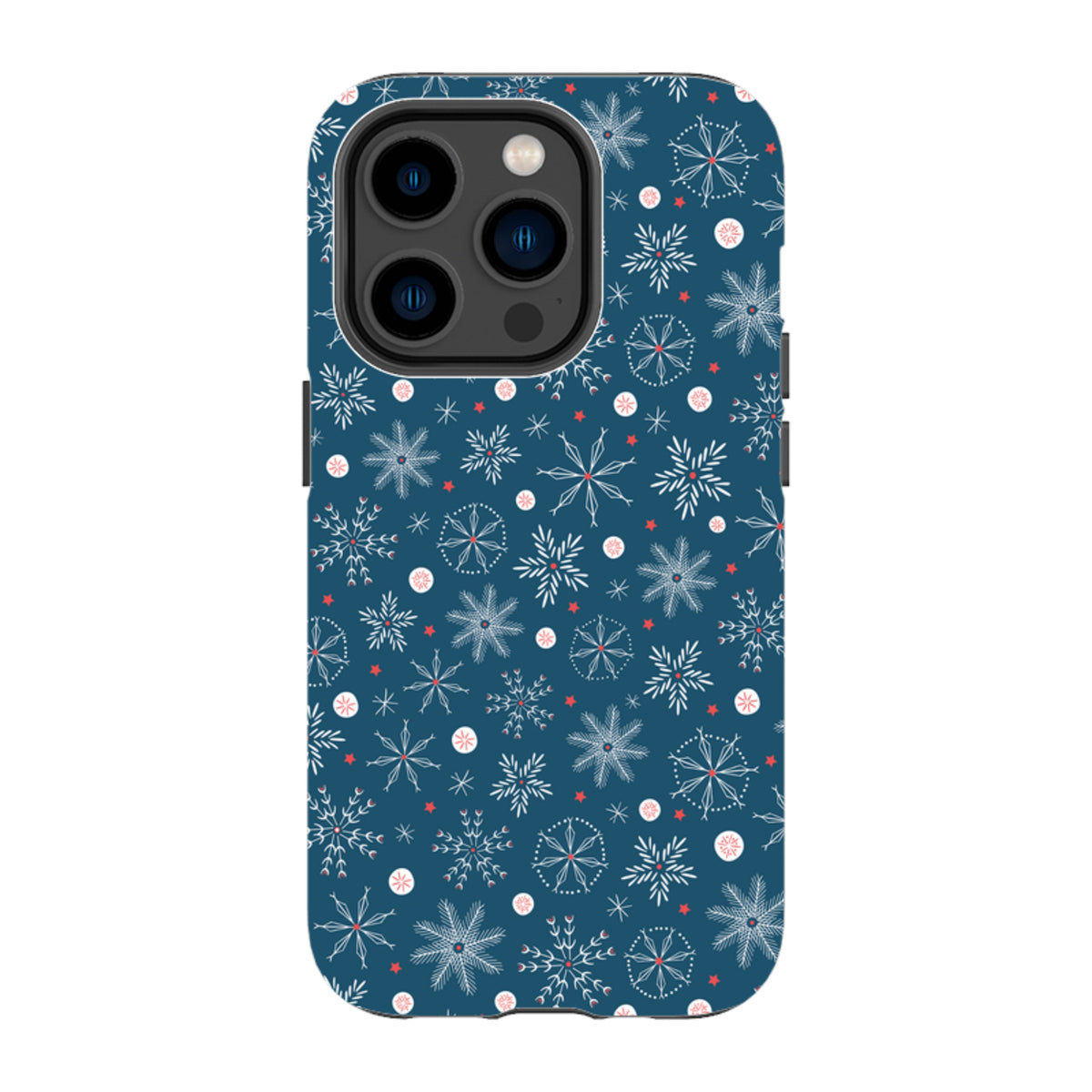 iPhone MagSafe Tough Case - Christmas Snowflakes By Ali Brookes