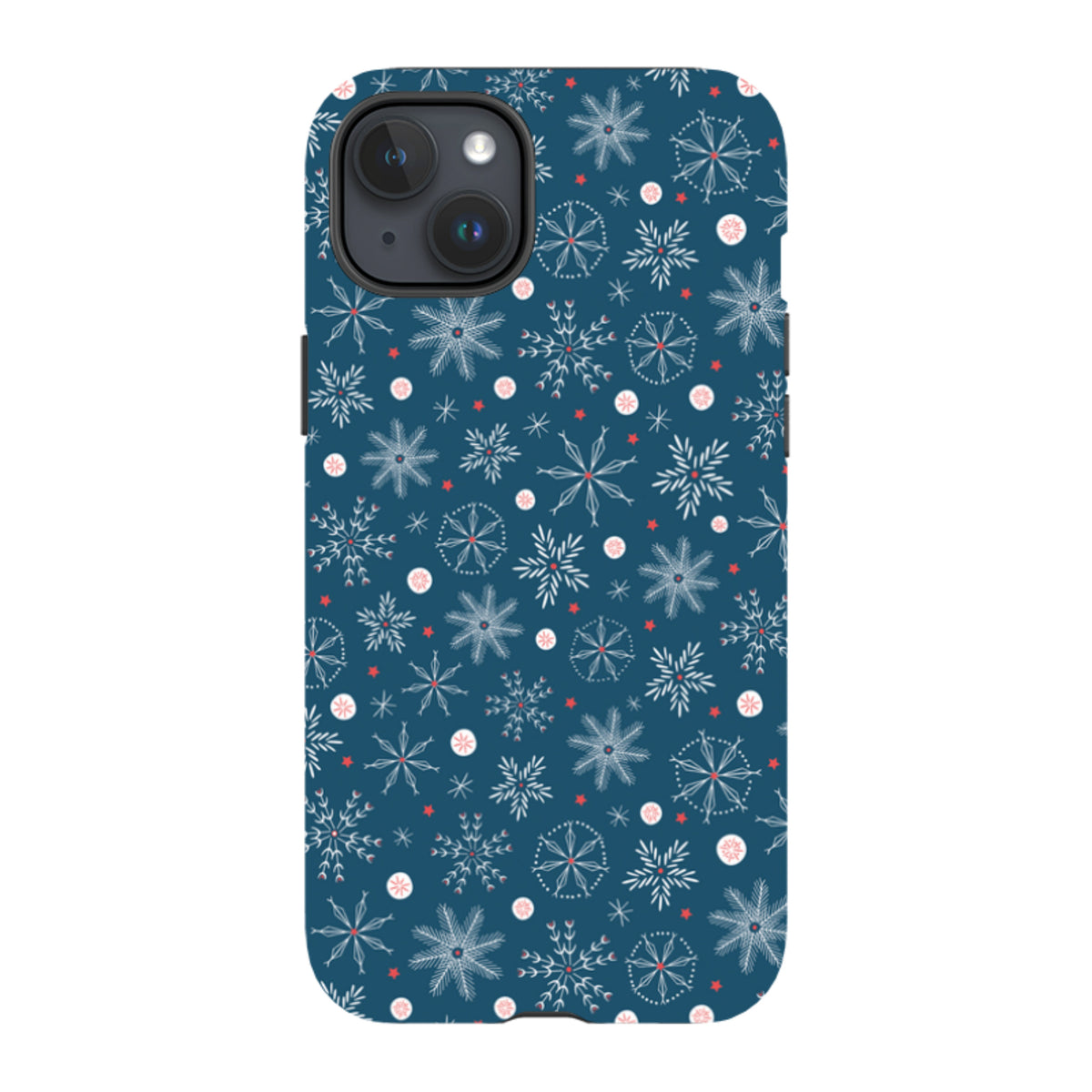 iPhone MagSafe Tough Case - Christmas Snowflakes By Ali Brookes