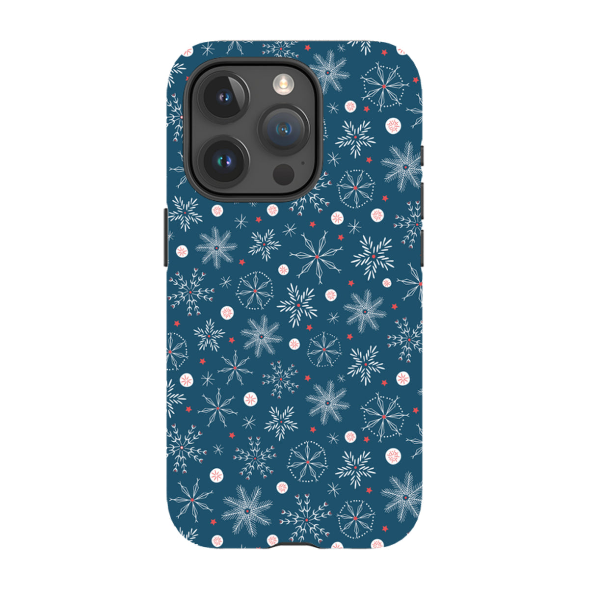 iPhone MagSafe Tough Case - Christmas Snowflakes By Ali Brookes