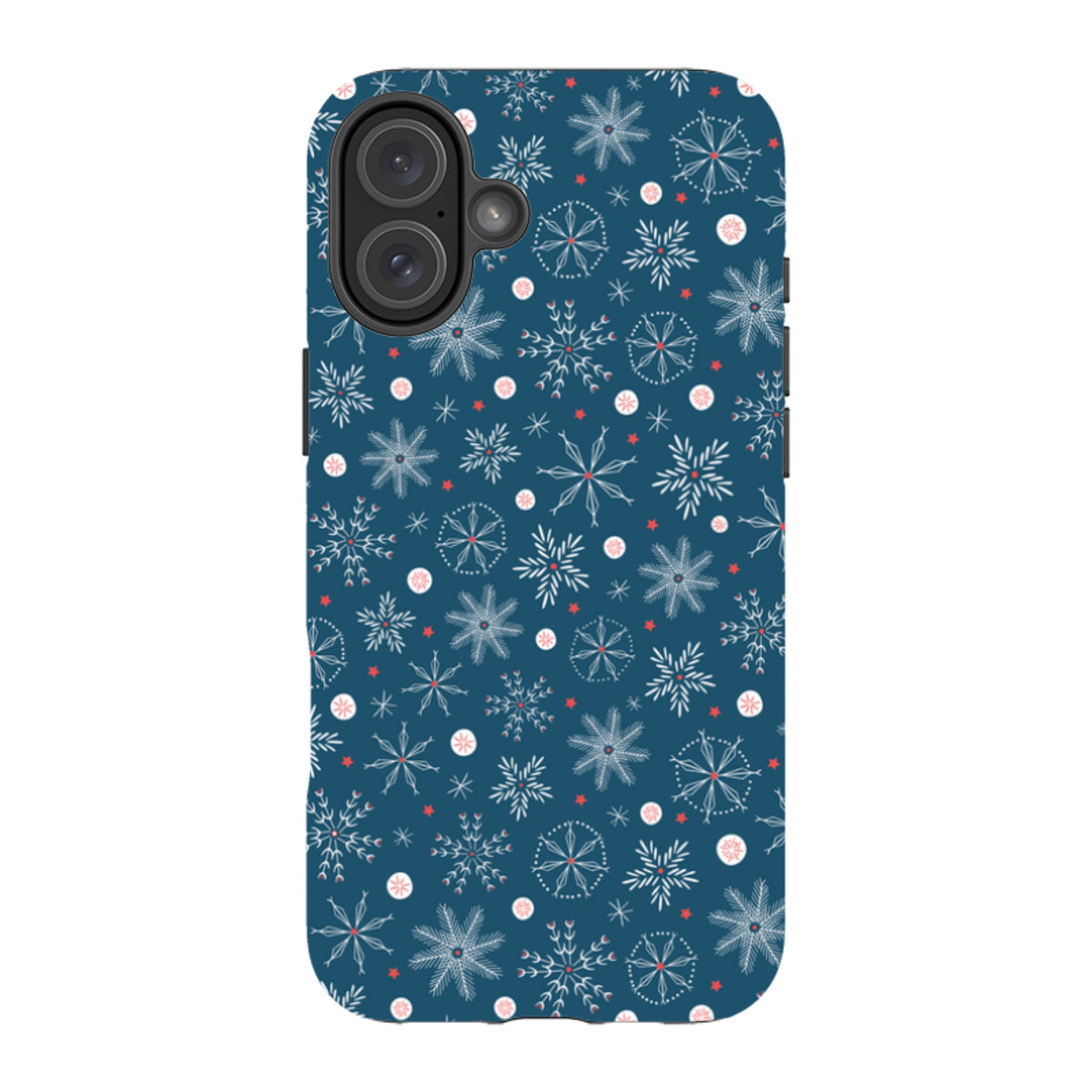 iPhone MagSafe Tough Case - Christmas Snowflakes By Ali Brookes