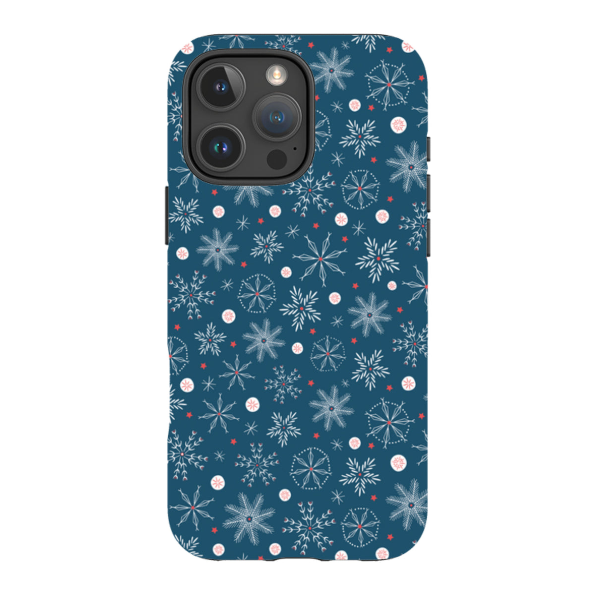 iPhone MagSafe Tough Case - Christmas Snowflakes By Ali Brookes