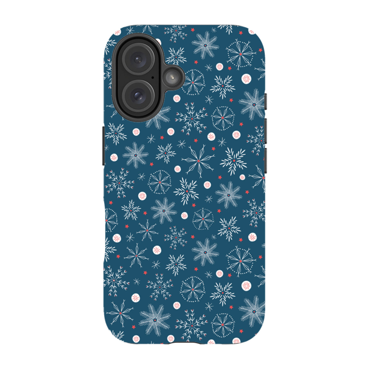 iPhone MagSafe Tough Case - Christmas Snowflakes By Ali Brookes