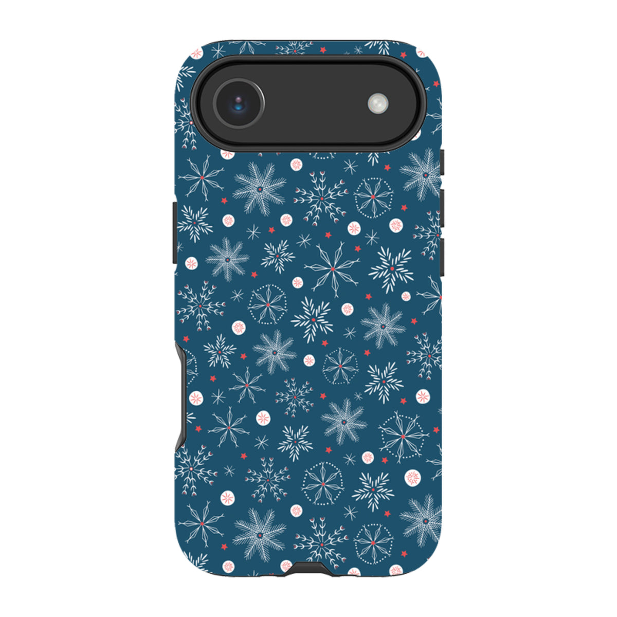 iPhone MagSafe Tough Case - Christmas Snowflakes By Ali Brookes