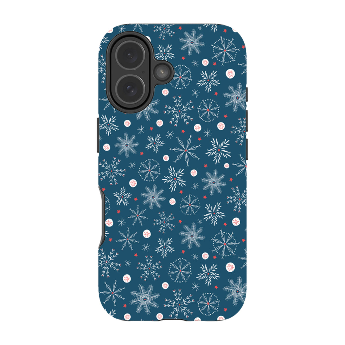 iPhone MagSafe Tough Case - Christmas Snowflakes By Ali Brookes