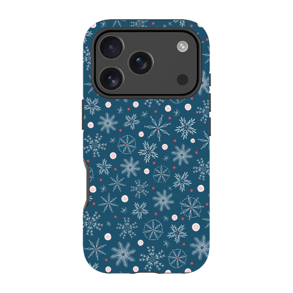 iPhone MagSafe Tough Case - Christmas Snowflakes By Ali Brookes