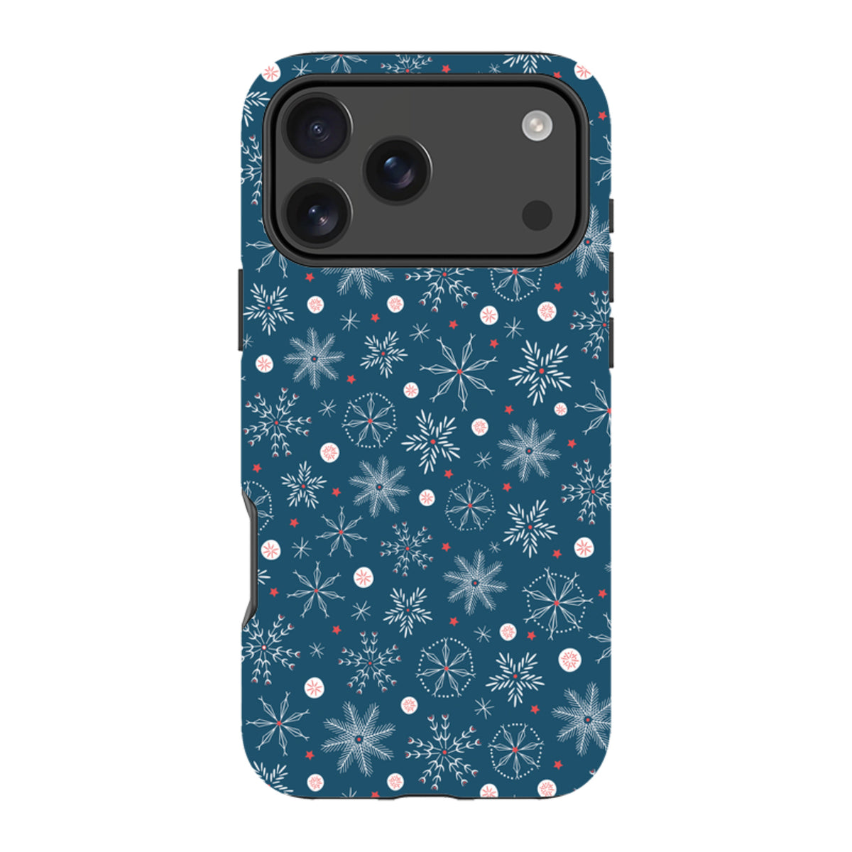 iPhone MagSafe Tough Case - Christmas Snowflakes By Ali Brookes