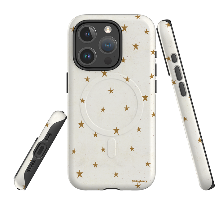 iPhone MagSafe Tough Case - Christmas Stars By Katherine Quinn