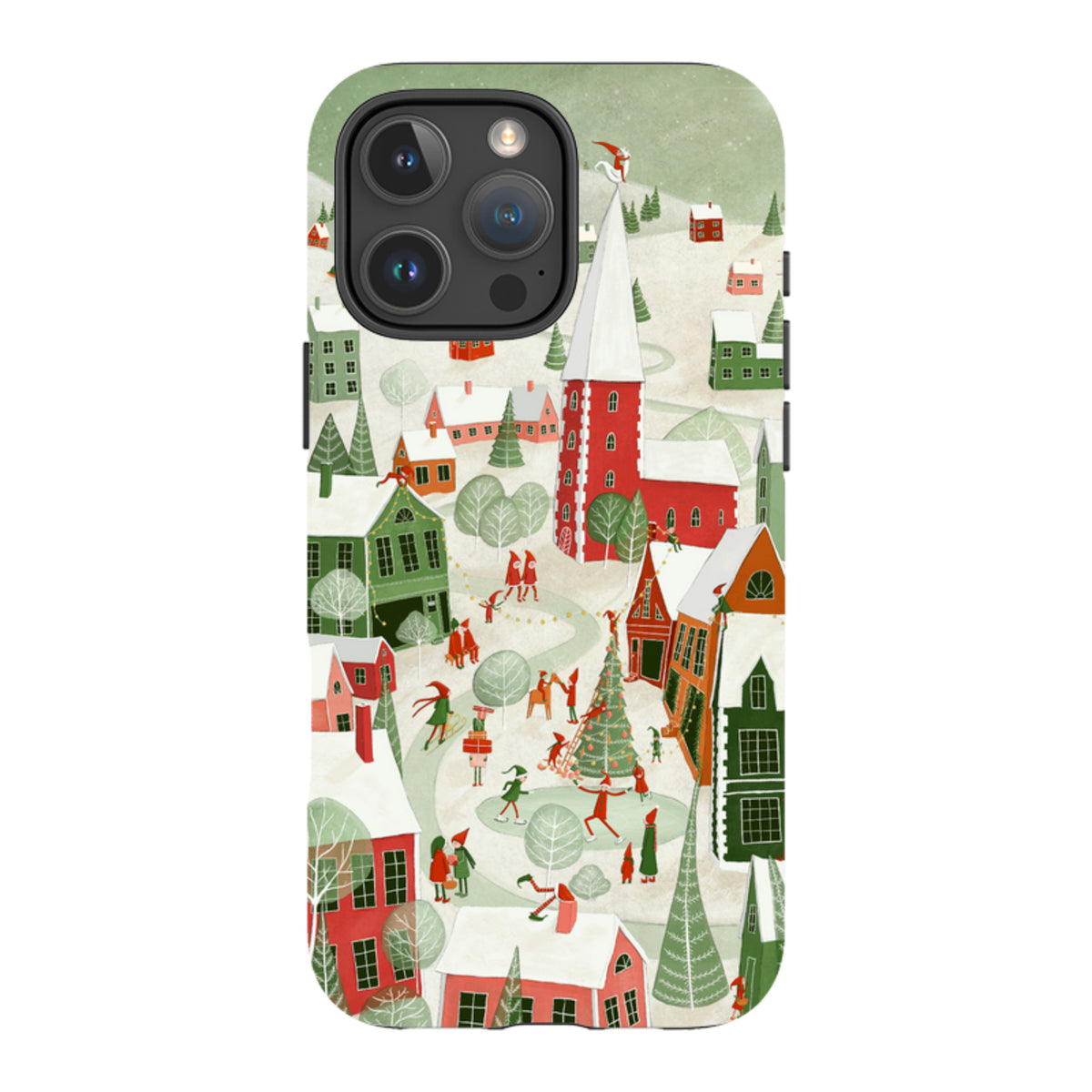 iPhone MagSafe Tough Case -  Christmas Town By Maja Lindberg