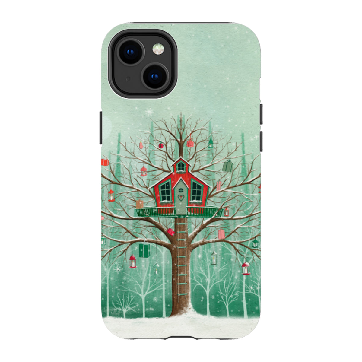 iPhone MagSafe Tough Case - Christmas Tree House By Maja Lindberg