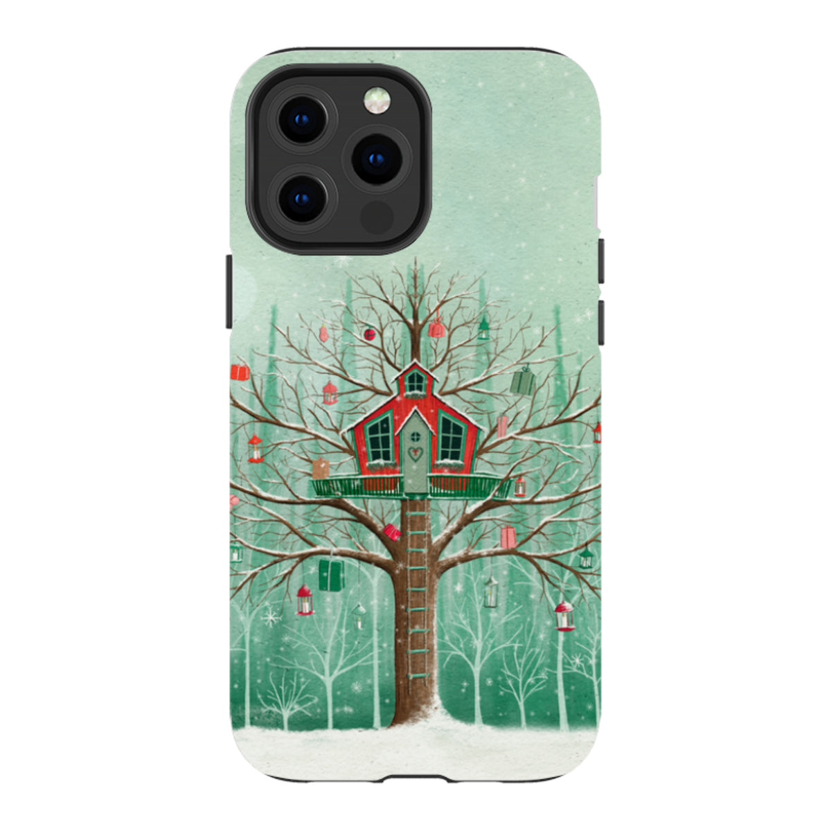 iPhone MagSafe Tough Case - Christmas Tree House By Maja Lindberg