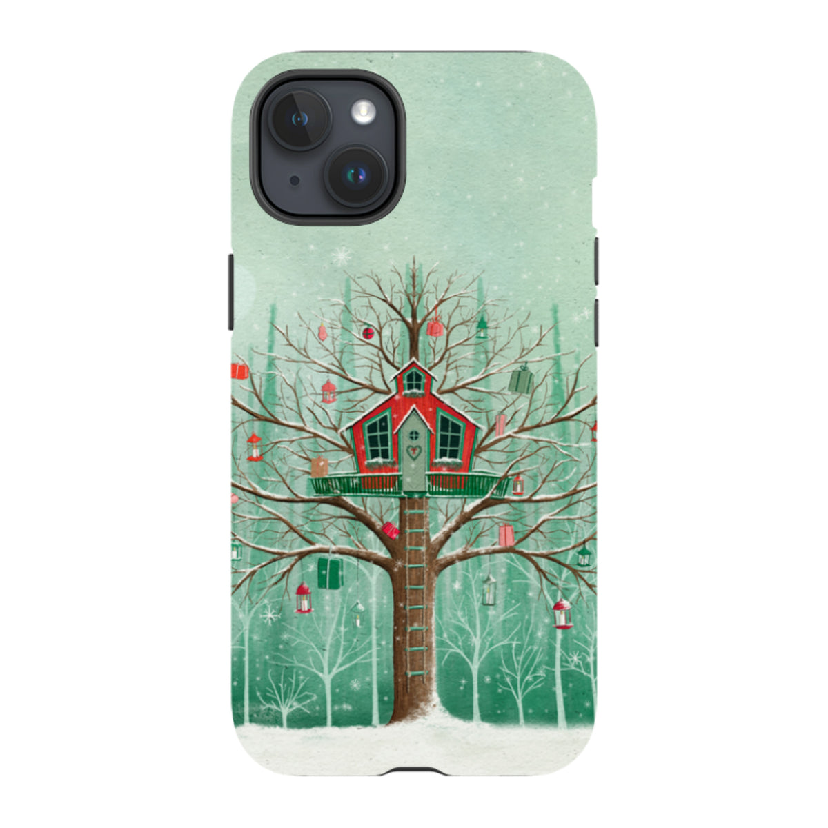 iPhone MagSafe Tough Case - Christmas Tree House By Maja Lindberg