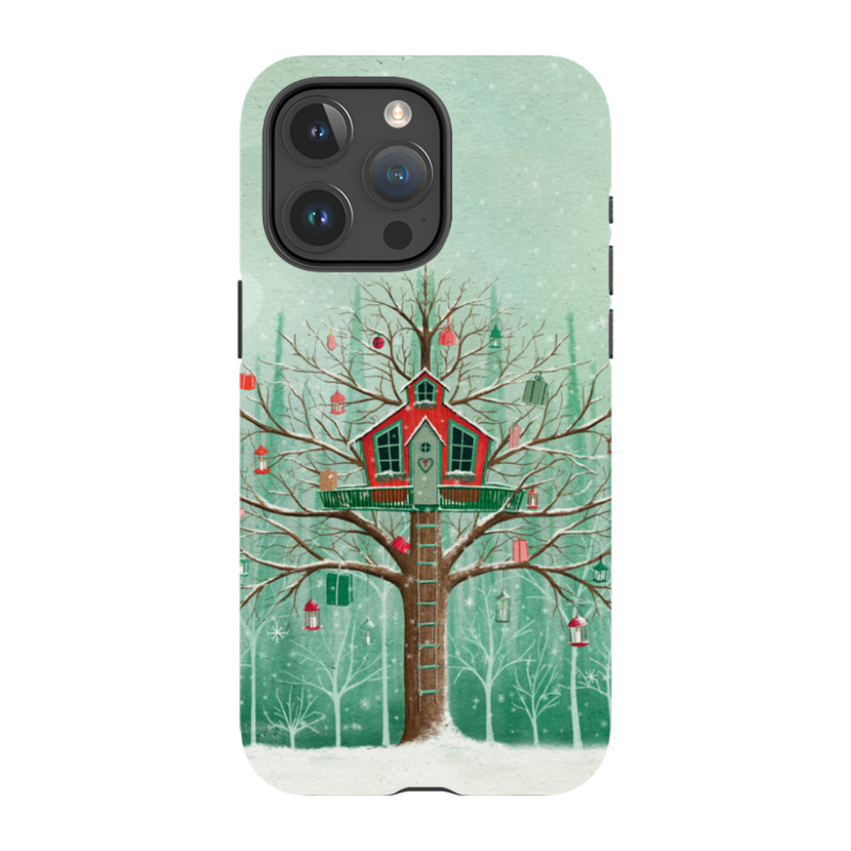 iPhone MagSafe Tough Case - Christmas Tree House By Maja Lindberg
