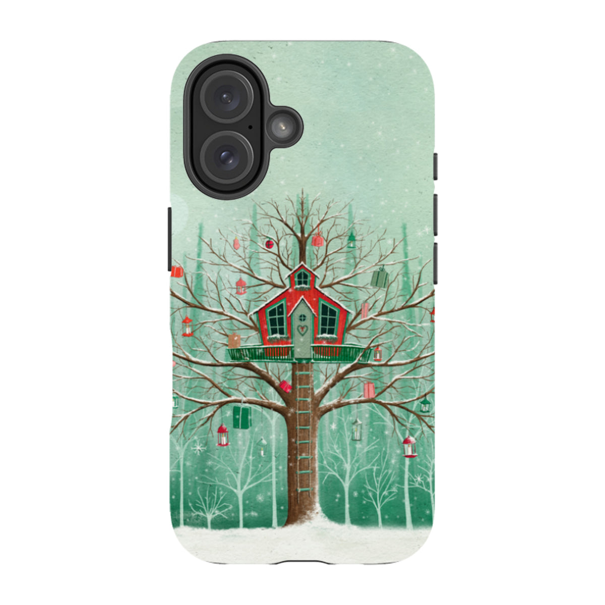 iPhone MagSafe Tough Case - Christmas Tree House By Maja Lindberg