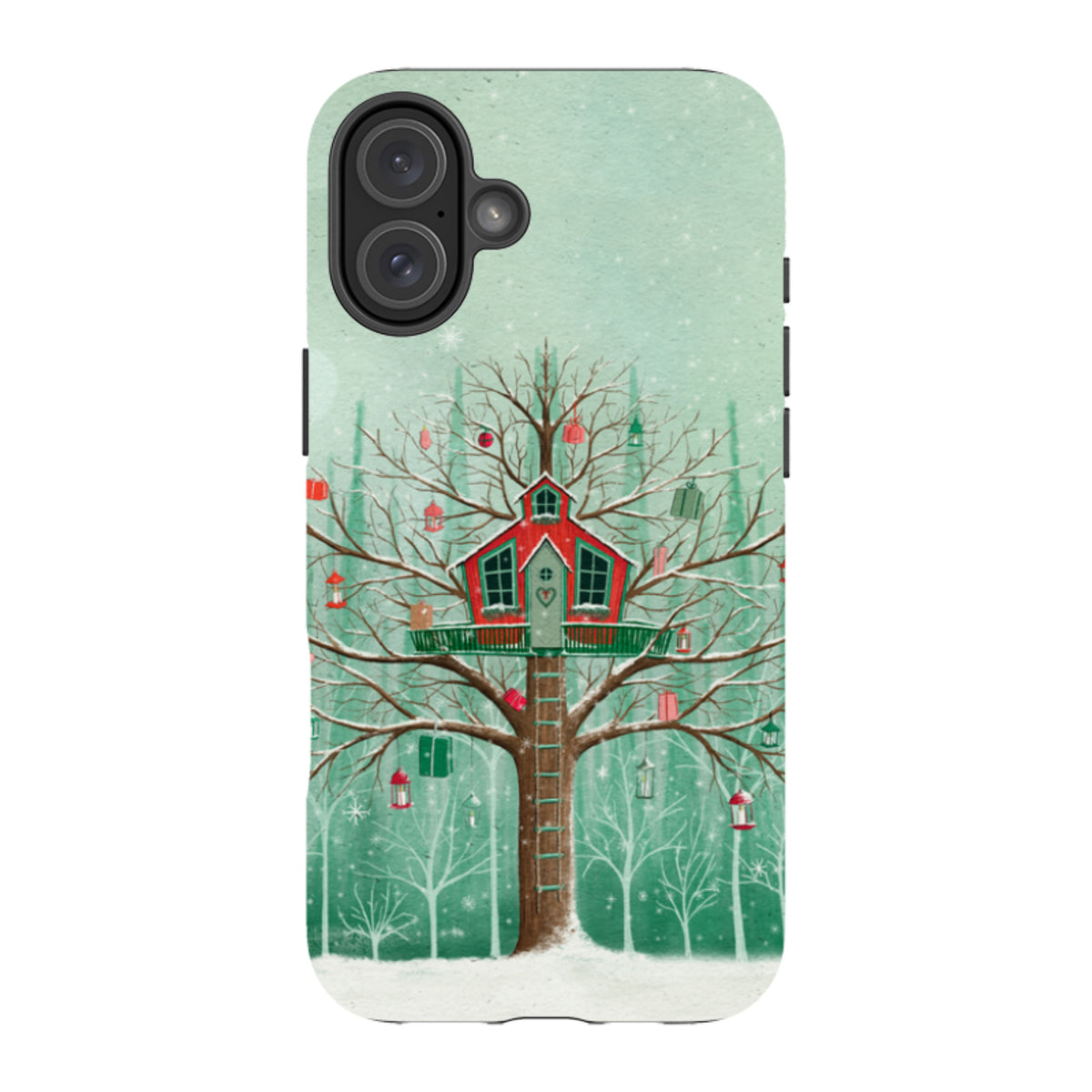 iPhone MagSafe Tough Case - Christmas Tree House By Maja Lindberg