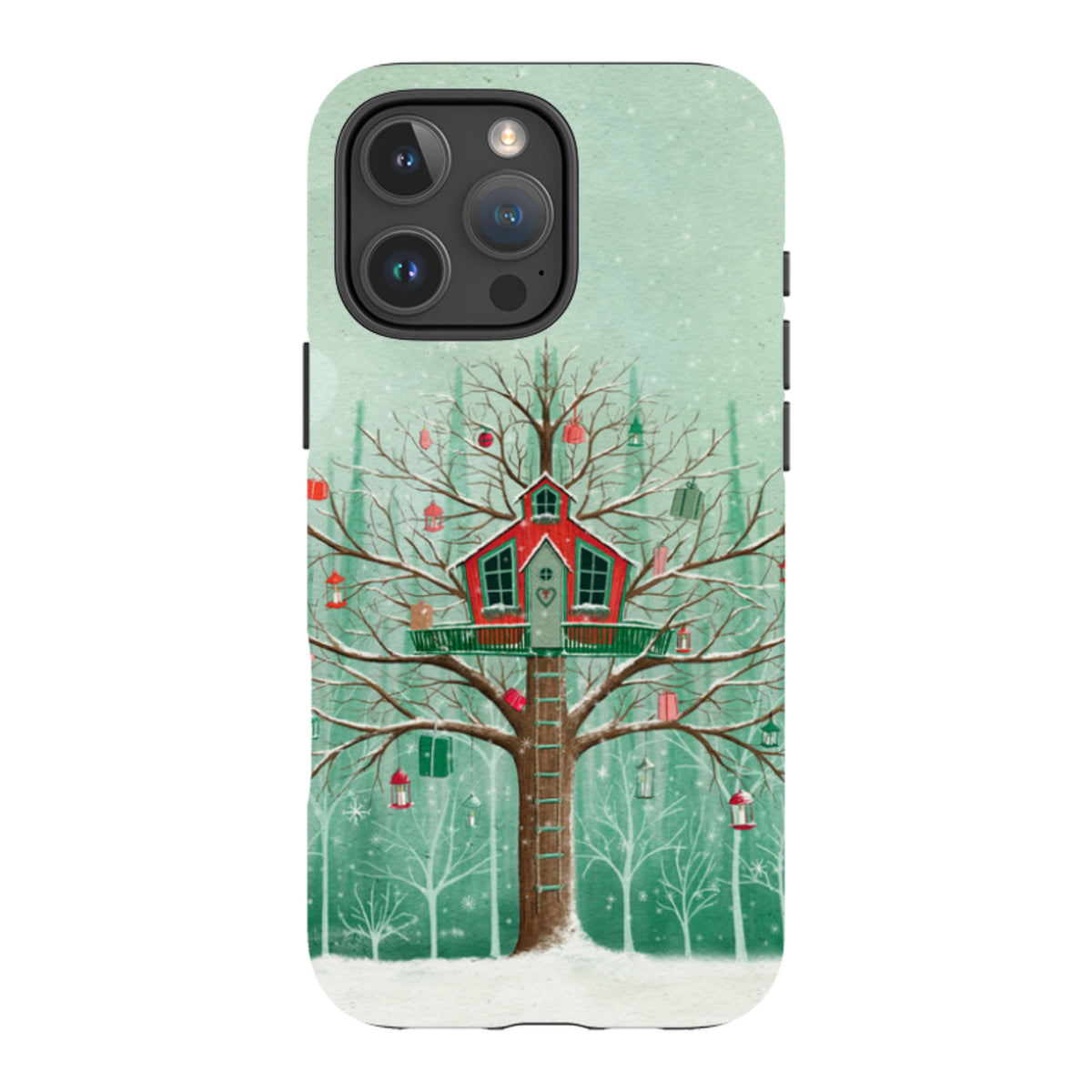 iPhone MagSafe Tough Case - Christmas Tree House By Maja Lindberg