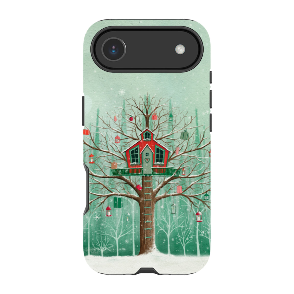 iPhone MagSafe Tough Case - Christmas Tree House By Maja Lindberg