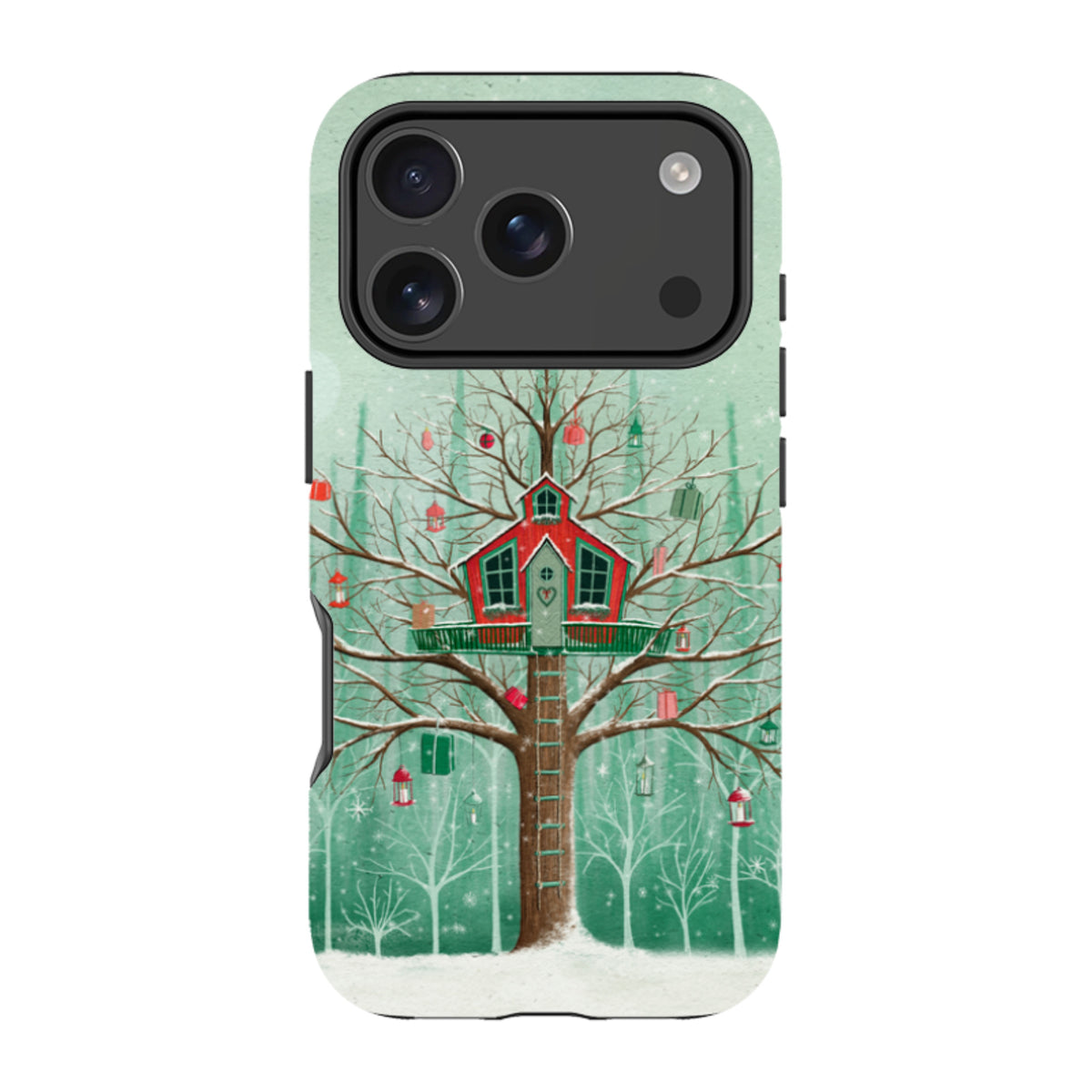 iPhone MagSafe Tough Case - Christmas Tree House By Maja Lindberg