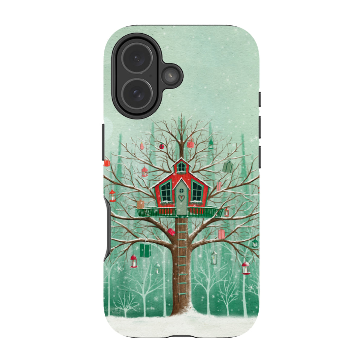 iPhone MagSafe Tough Case - Christmas Tree House By Maja Lindberg