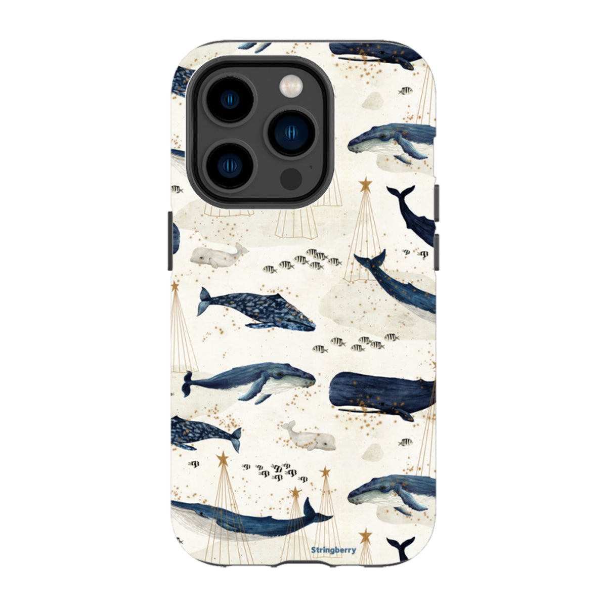iPhone MagSafe Tough Case - Christmas Whale III By Katherine Quinn