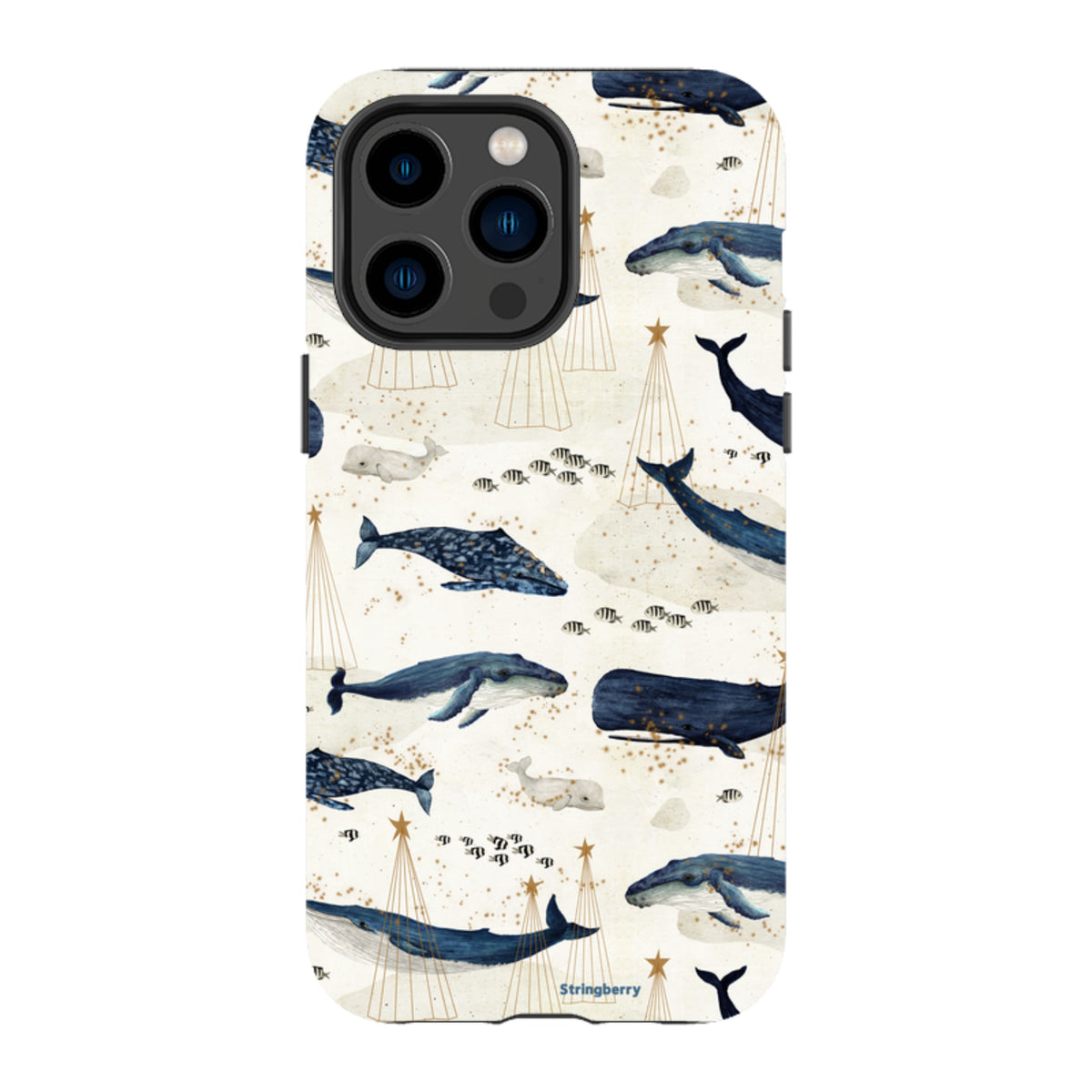 iPhone MagSafe Tough Case - Christmas Whale III By Katherine Quinn