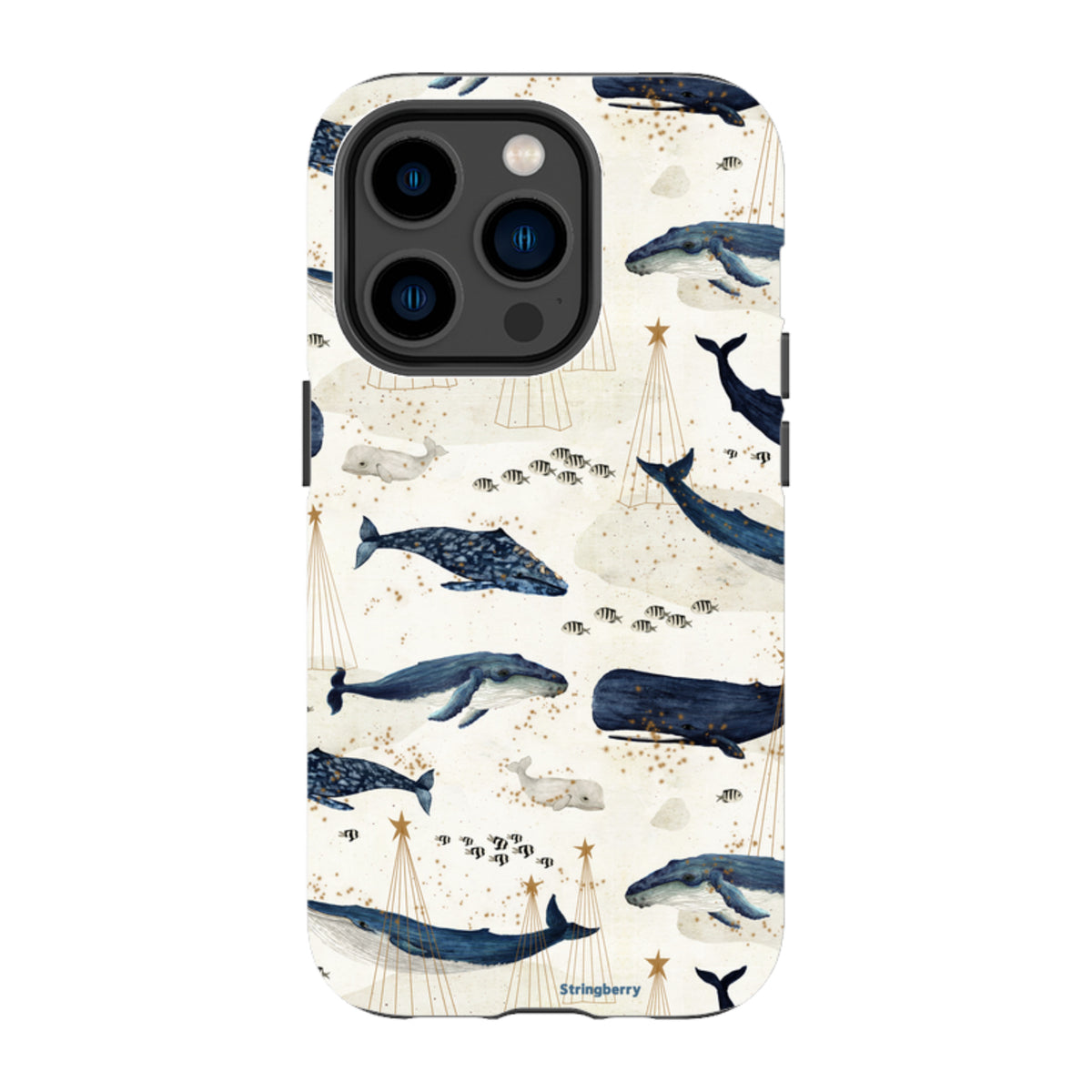 iPhone MagSafe Tough Case - Christmas Whale III By Katherine Quinn