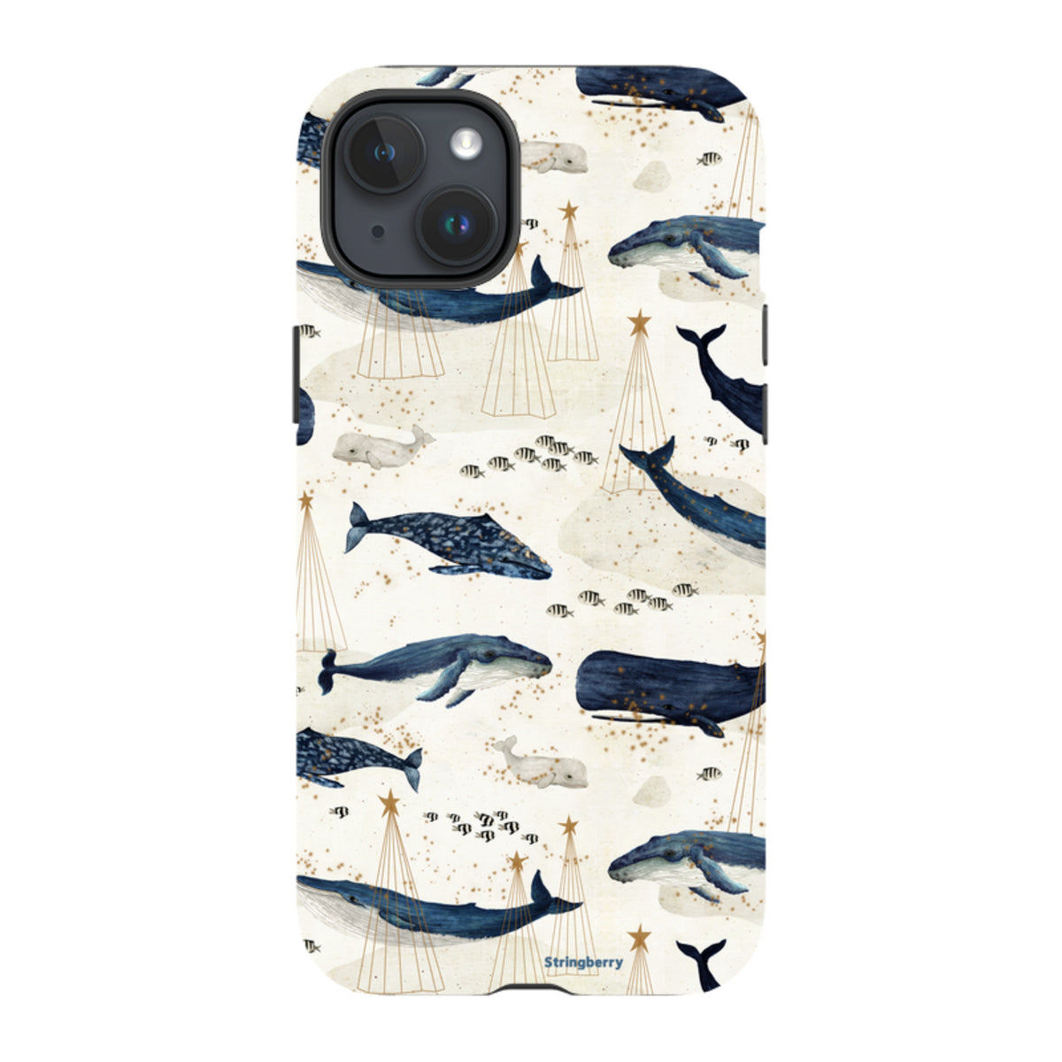 iPhone MagSafe Tough Case - Christmas Whale III By Katherine Quinn