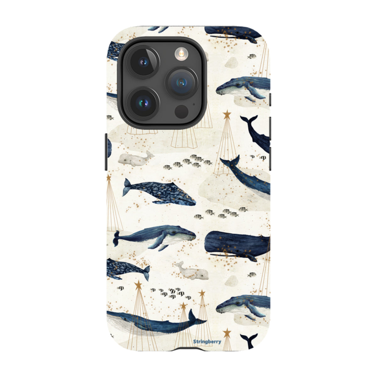 iPhone MagSafe Tough Case - Christmas Whale III By Katherine Quinn