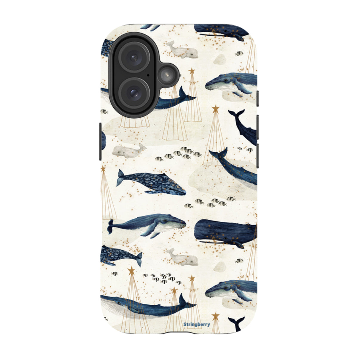 iPhone MagSafe Tough Case - Christmas Whale III By Katherine Quinn