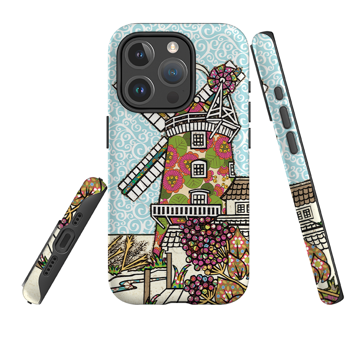 iPhone MagSafe Tough Case -  Cley Windmill By Amelia Bowman