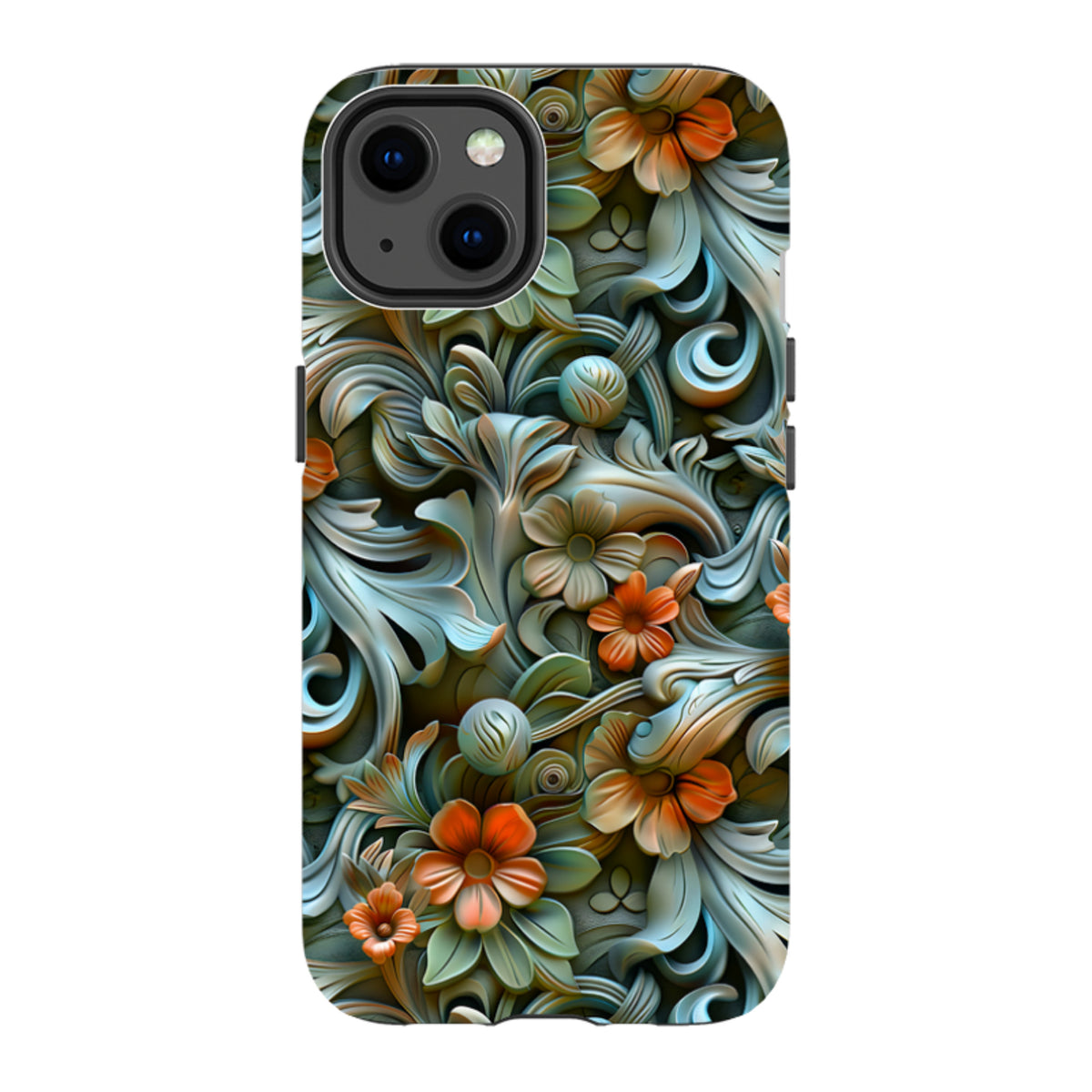 iPhone MagSafe Tough Case - Clover Floral