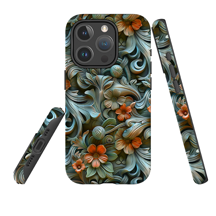 iPhone MagSafe Tough Case - Clover Floral
