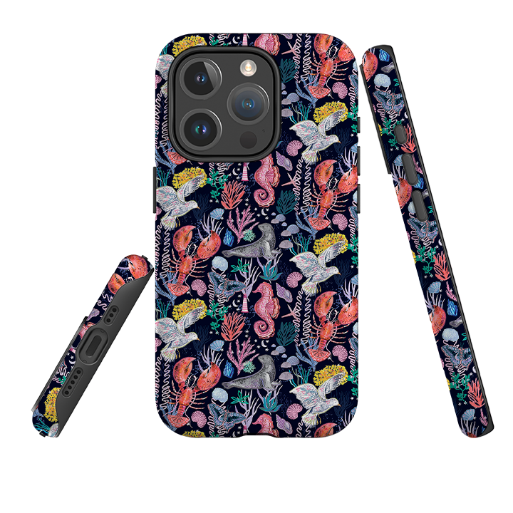 iPhone MagSafe Tough Case - Coastline Pattern A By Emma Frances Grant