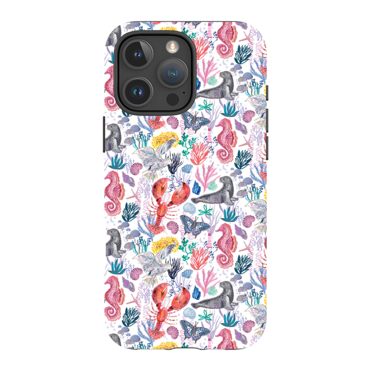 iPhone MagSafe Tough Case - Coastline Pattern B By Emma Frances Grant