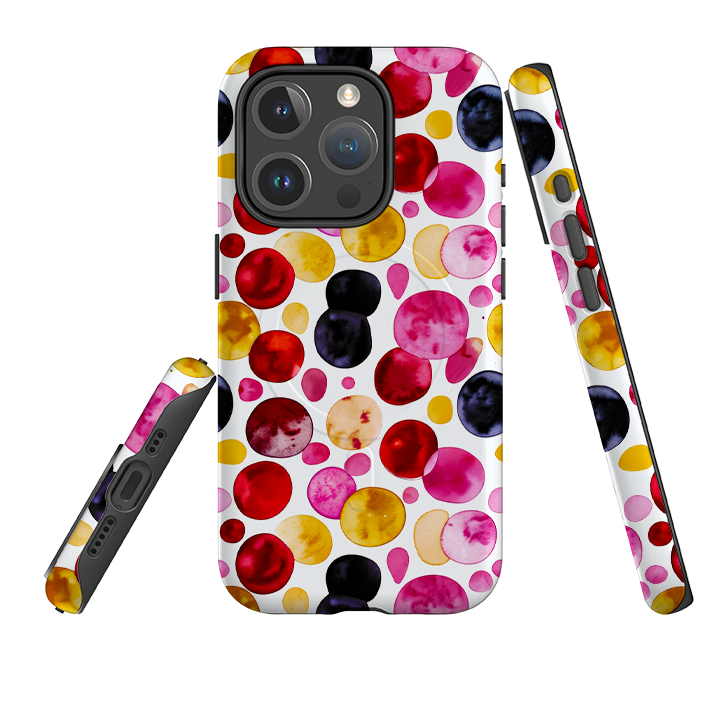 iPhone MagSafe Tough Case - Colour Moon Polka