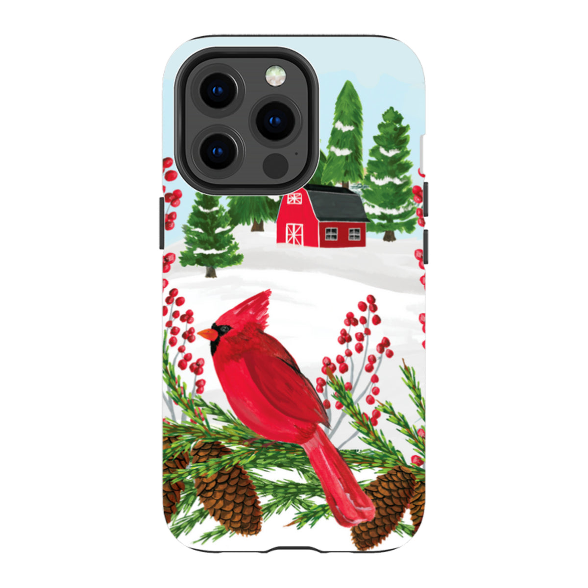 iPhone MagSafe Tough Case - Countryside Christmas By Abby Jacobs